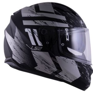 CAPACETE LS2 FF320 STREAM HUNTER MATTE BLACK / TITANIUM 56/S