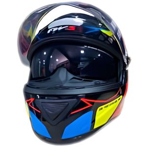 CAPACETE FW3 GTX 43 COM OCULOS AMARELO E AZUL 58