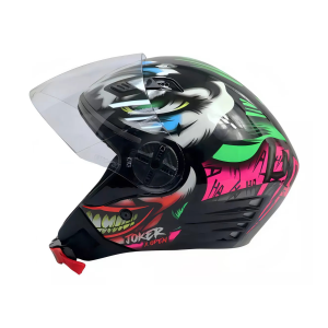 CAPACETE FW3  X OPEN JOKER PRETO BRILHANTE 56