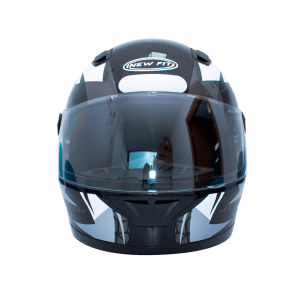 CAPACETE NEW FIT CONTROL 56 PRETO/PRATA