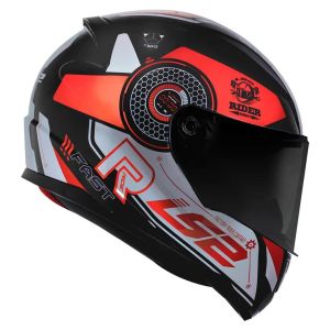 CAPACETE LS2 RAPID FF353 STRATUS BLK/RED/SILVER 58