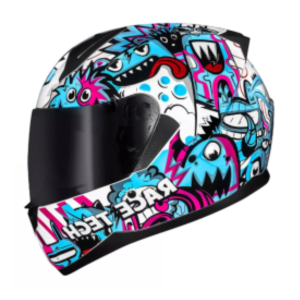 CAPACETE SECTOR EXILIO MATTE WHITE/PINK / 58/M / RACETECH