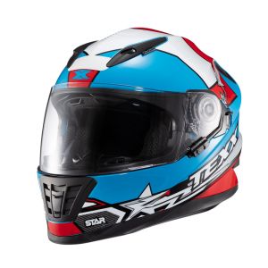 CAPACETE TEXX WING SUPERSTAR AZUL/VERMELHO/BRANCO TAMANHO 60