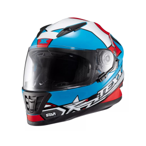 CAPACETE TEXX WING SUPERSTAR AZUL/VERMELHO/BRANCO TAMANHO 56