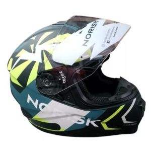 CAPACETE NORISK RAZOR GODSPEED MATTE BLUE/HV/YELLOW 56/S