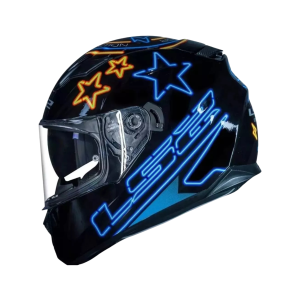 CAPACETE LS2 FF320 STREAM NEON BLUE/FLUO ORG 58