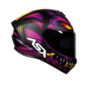 CAPACETE ASX DRAKEN RAPTOR FOSCO PRETO/ROXO 56 S