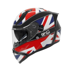 CAPACETE GP TECH V128 UK SV AZUL- VERMELHO 56