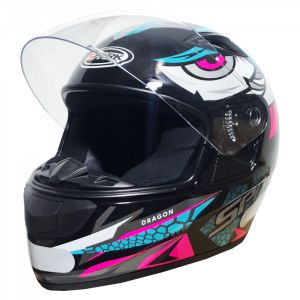 CAPACETE SPARK DRAGON 60 PRETO/TIFA