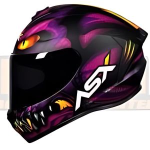 CAPACETE ASX DRAKEN RAPTOR FOSCO PRETO/ROXO 56 S