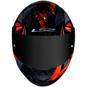 CAPACETE LS2 RAPID FF353 TAGLINE BLK/ORANGE 58/M CÓD FAB: 210-135