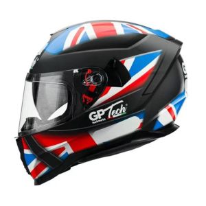 CAPACETE GP TECH ULTRA UK SV FOSCO AZUL-VERMELHO 58