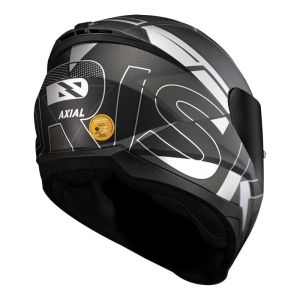 CAPACETE NORISK RAZOR AXIAL MATTE BLK/SILVER 56/S