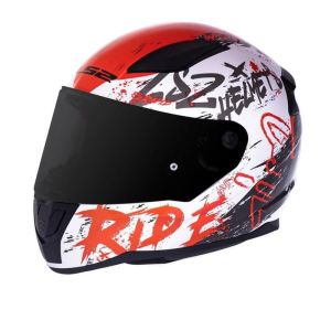 CAPACETE LS2 RAPID FF353 NAUGHTY WHT/RED 56/S