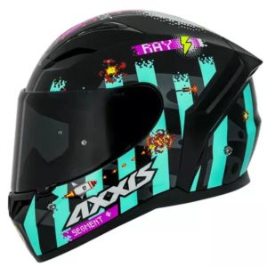 CAPACETE AXXIS SEGMENT APOLO RAY B7 / BLUE / TAMANHO 58