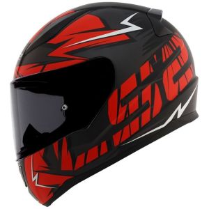 CAPACETE LS2 RAPID FF353 CROMO MATTE BLK/RED 58