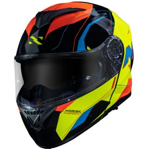 CAPACETE NORISK FORCE QUANTUM BLACK/HV/YELLOW 62/XL