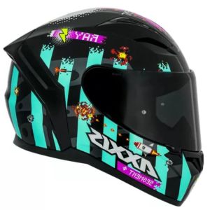 CAPACETE AXXIS SEGMENT APOLO RAY B7 / BLUE / TAMANHO 58