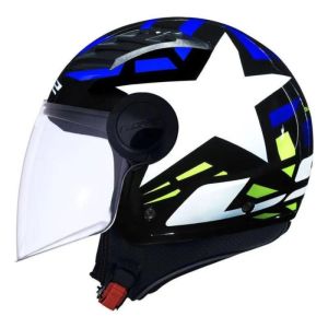 CAPACETE LS2 AIRFLOW OF562 STARWAR BLUE/ HV YELLOW 56