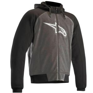 JAQUETA ALPINESTARS CHROME SPORT HOODIE ANTHRACITE PRETO BRANCO / TAMANHO M 