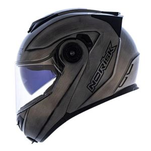 CAPACETE NORISK ROUTE FF345 IRON CHROME / TAMANHO 58/M