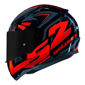 CAPACETE LS2 RAPID FF353 TAGLINE BLK/ORANGE 56/S CÓD FAB: 120-76