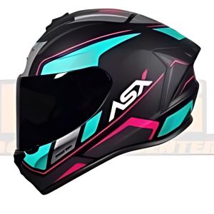 CAPACETE ASX DRAKEN WIND FOSCO PRETO/TIFFANY/PINK 60/L