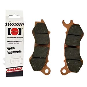 PASTILHA DE FREIO PARA MOTO FISCHER FJ265C TITAN 150 ABS/TITAN160 DIANTEIRO CARBONO