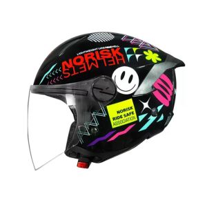 CAPACETE NORISK NEO BUDDY BLK/WHITE 58/M