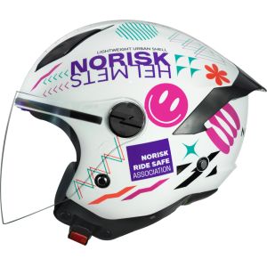 CAPACETE NORISK NEO BUDDY BLK/WHITE 56/S