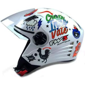  CAPACETE X OPEN STICKERS BRANCO 60 FW3