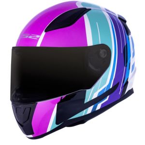 CAPACETE LS2 RAPID FF353 FLAG NEON FÚCSIA 56/S COD FAB: 222-163