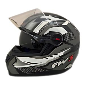 FW3 CAPACETE GTX FOX COM OCULOS GRAFITE 60