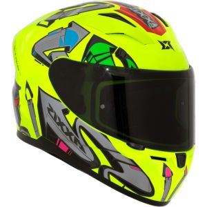 CAPACETE AXXIS SEGMENT ARROWS C13 / YELLOW FLUOR GLOSS / TAMANHO 62