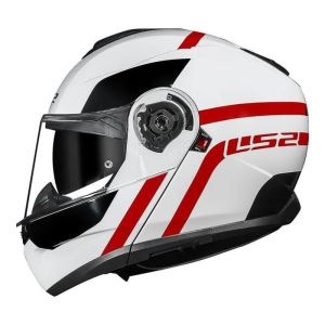 CAPACETE LS2 FF908 STROBE 2 AUTOX WHT/RED 58/M