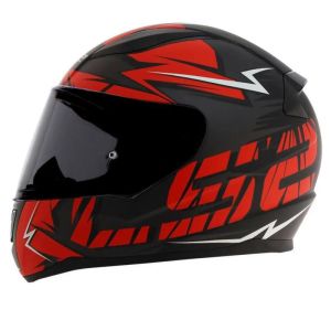 CAPACETE LS2 RAPID FF353 CROMO MATTE BLK/RED/BLUE / TAMANHO 56/S