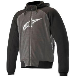 JAQUETA ALPINESTARS CHROME SPORT HOODIE ANTHRACITE PRETO BRANCO / TAMANHO M 