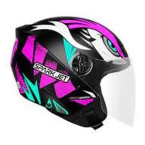 CAPACETE SPARK JET DRAGON 58 PRETO/ROXO