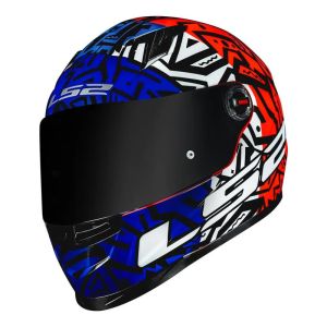 CAPACETE LS2 FF358 MEMPHIS ORANGE/BLUE 58/M