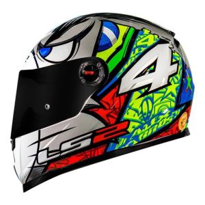 CAPACETE LS2 FF358 ALEX BARROS REPLICA SILVER / 56/S