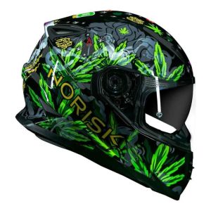 CAPACETE NORISK FF302 MAGIC SEEDS GREEN 56/S