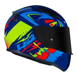 CAPACETE LS2 RAPID FF353 TAGLINE BLU/YELLOW 56/S CÓD FAB: 150-128