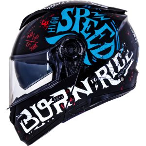 CAPACETE NORISK FORCE BORN TO RIDE BLUE 62/XL