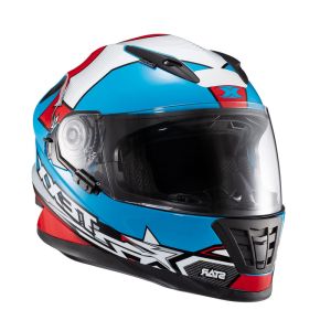 CAPACETE TEXX WING SUPERSTAR AZUL/VERMELHO/BRANCO TAMANHO 60