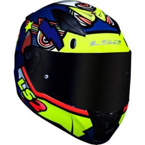 CAPACETE LS2 RAPID FF353 KHAN YELLOW/BLUE 60/L