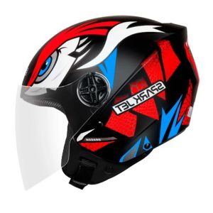 CAPACETE SPARK JET DRAGON 58 PRETO/VERMELHO