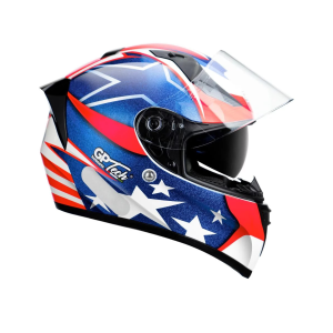 CAPACETE GP TECH V128 USA VERMELHO 56