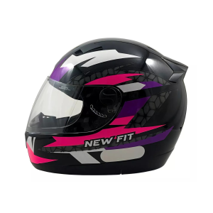 CAPACETE NEW FIT CONTROL 56 PRETO/ROSA