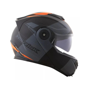 CAPACETE NORISK ROUTE FF345 STROKE MATTE BLK/ORANGE 62/XL