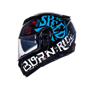 CAPACETE NORISK FORCE BORN TO RIDE BLUE 62/XL